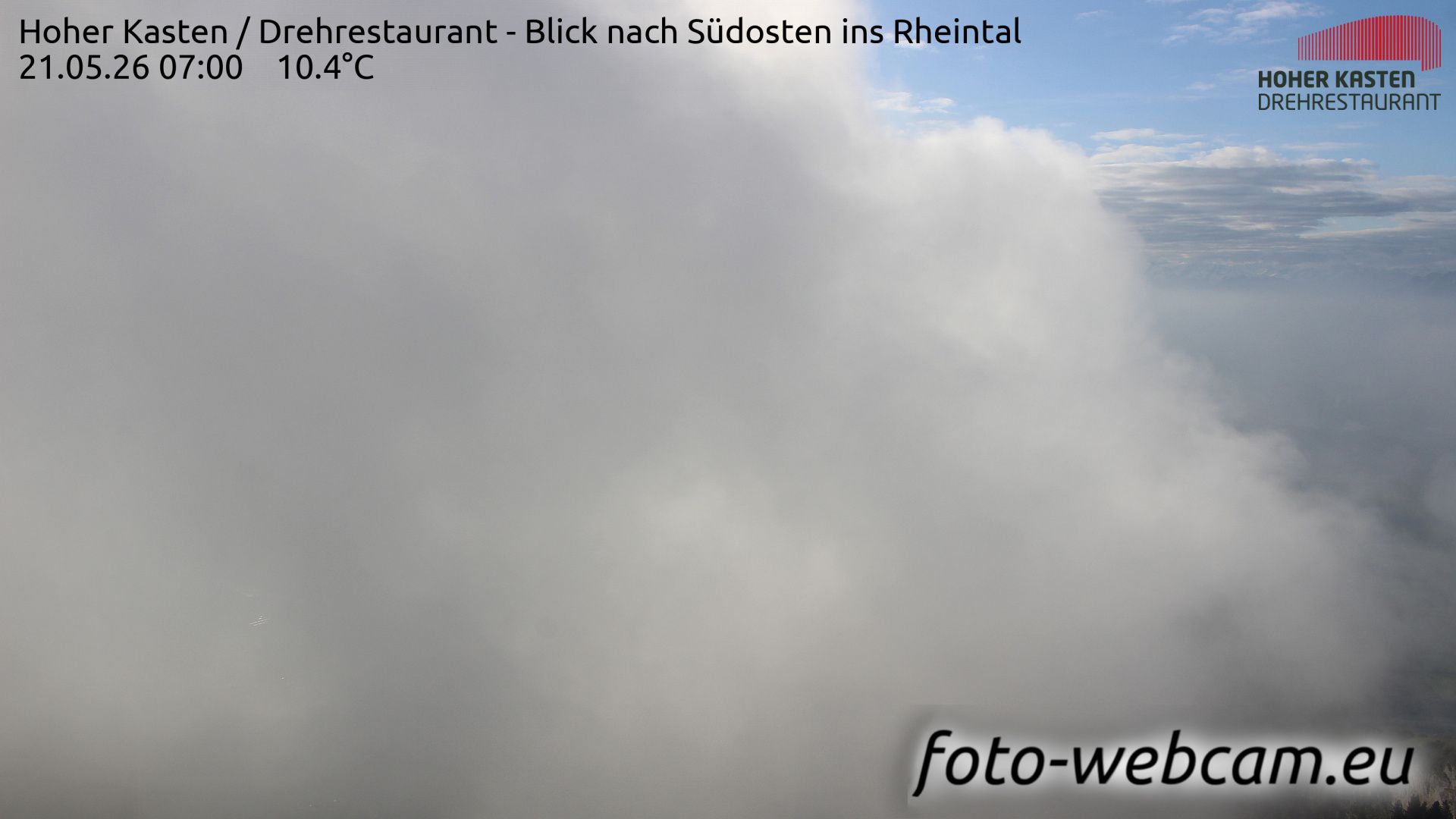 Altstätten: Drehrestaurant Hoher Kasten - Rheintal