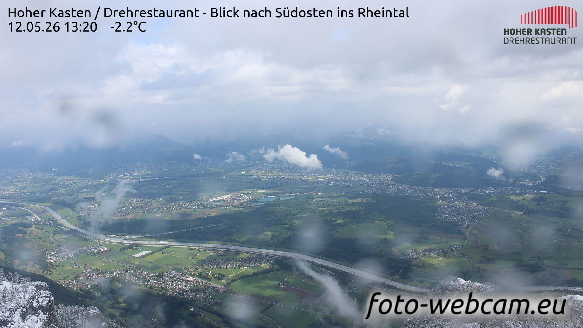 Altstätten: Drehrestaurant Hoher Kasten - Rheintal