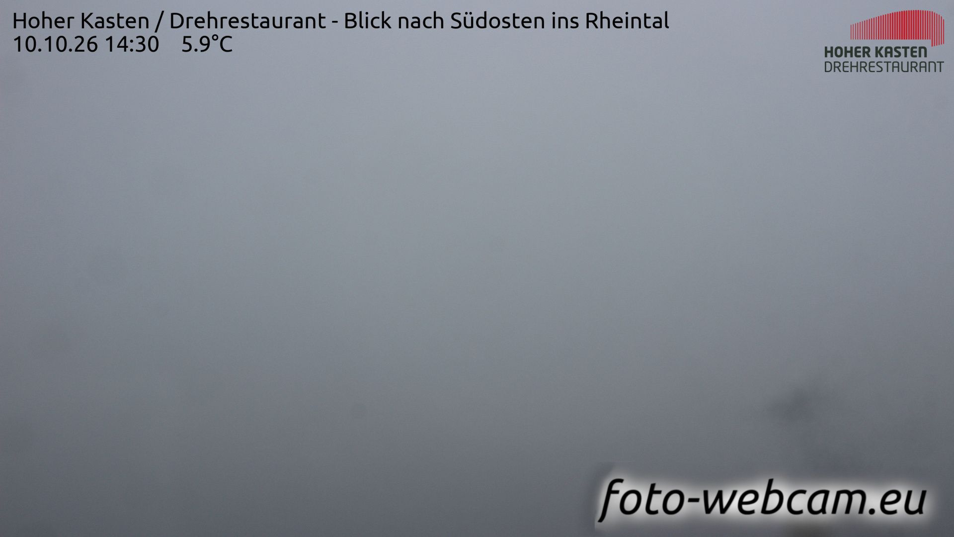 Altstätten: Drehrestaurant Hoher Kasten - Rheintal