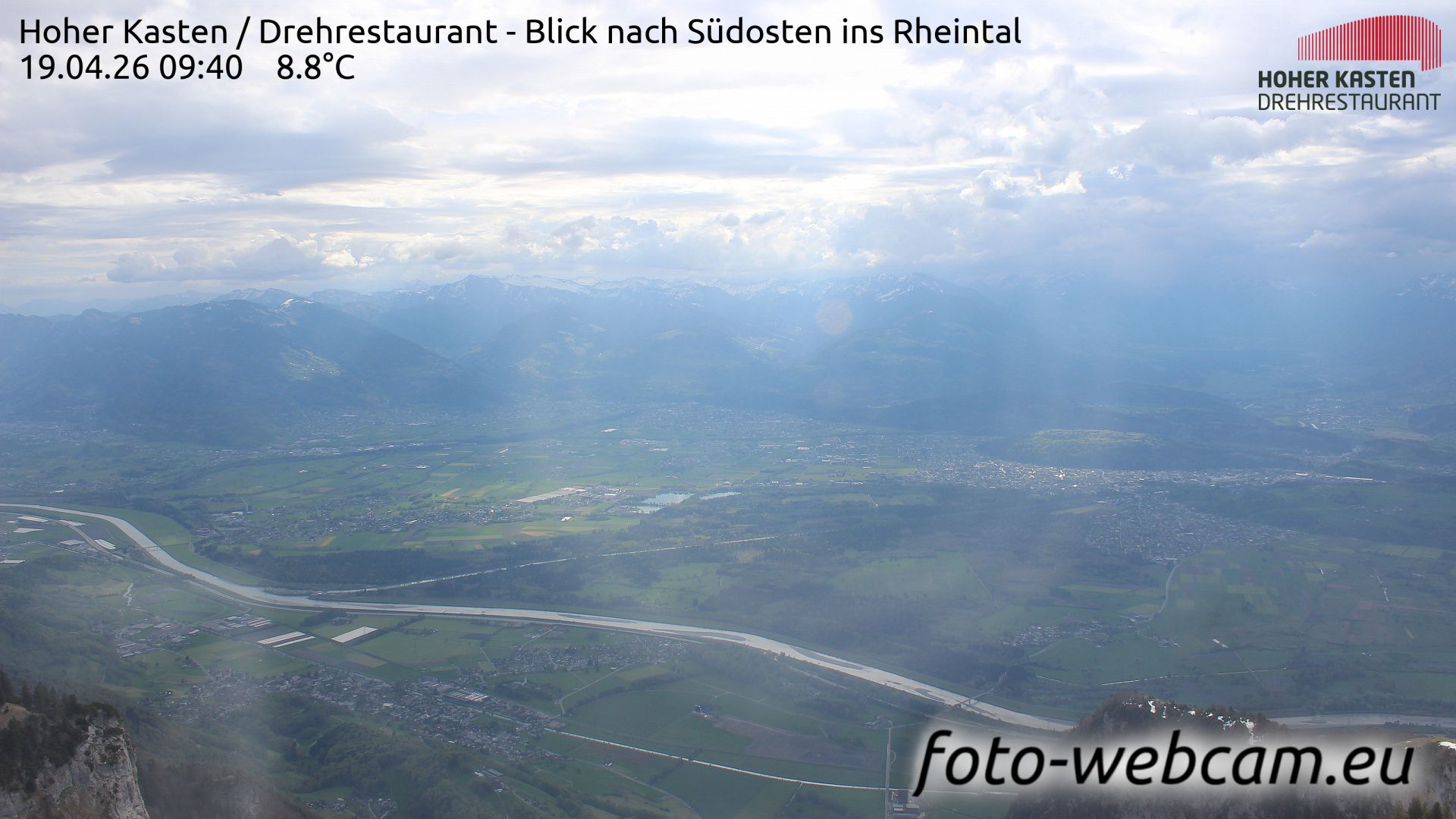 Altstätten: Drehrestaurant Hoher Kasten - Rheintal