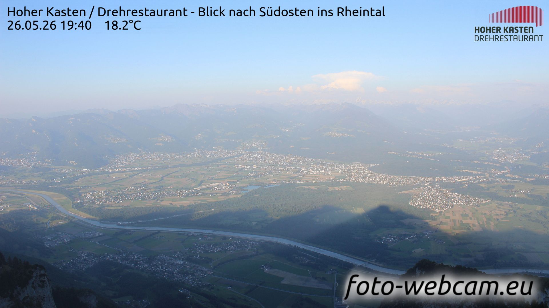 Altstätten: Drehrestaurant Hoher Kasten - Rheintal