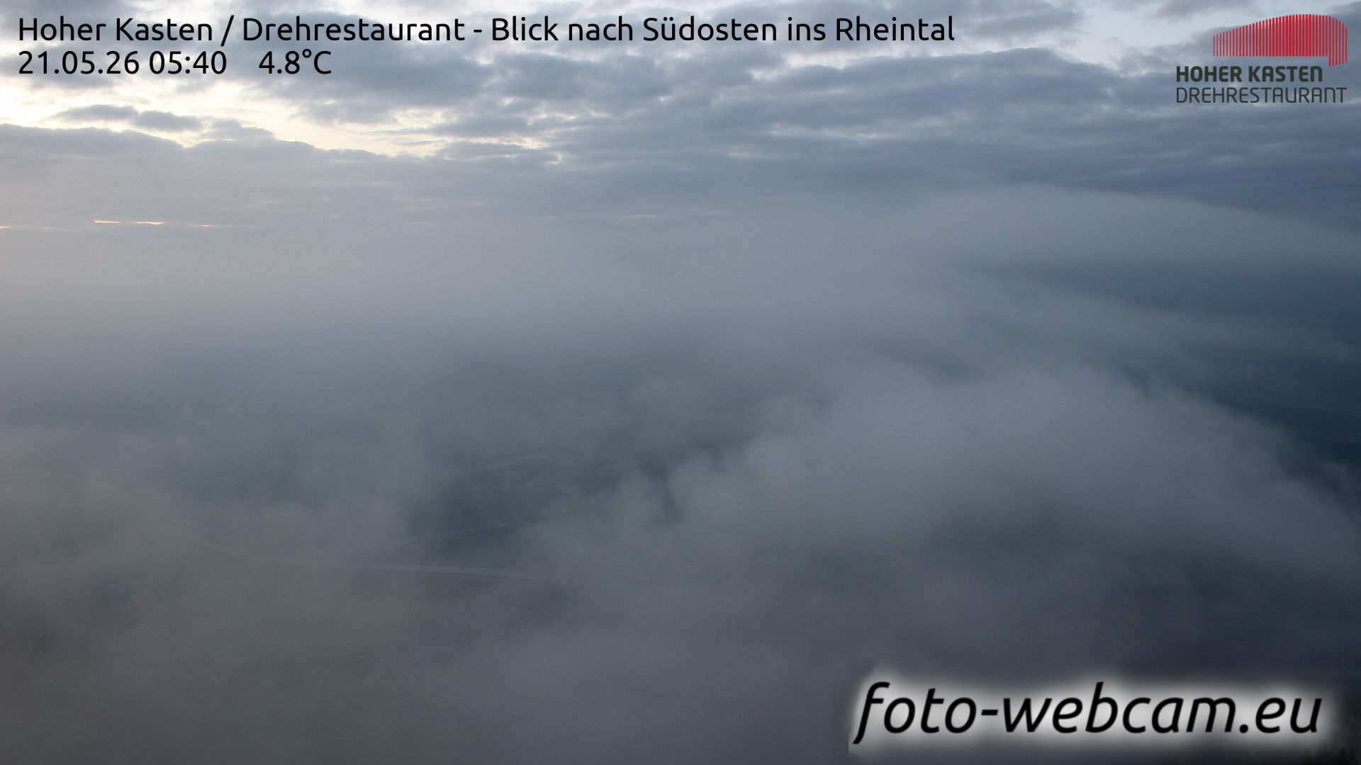Altstätten: Drehrestaurant Hoher Kasten - Rheintal