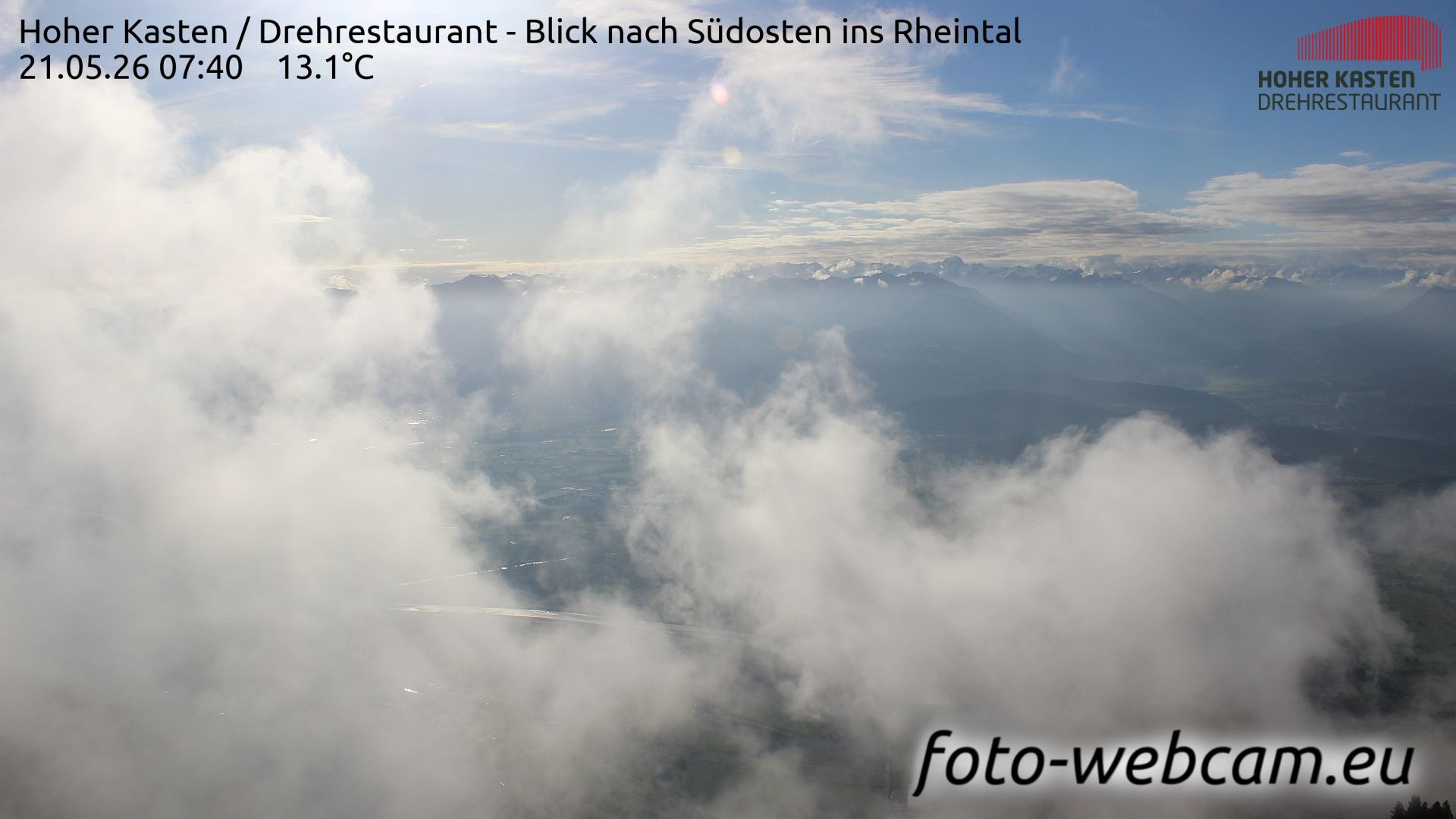 Altstätten: Drehrestaurant Hoher Kasten - Rheintal
