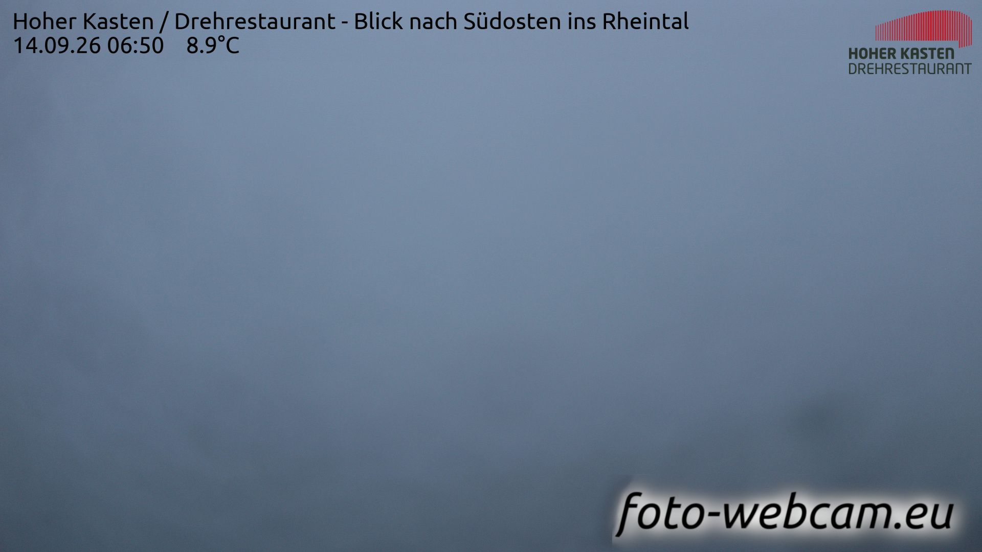 Altstätten: Drehrestaurant Hoher Kasten - Rheintal