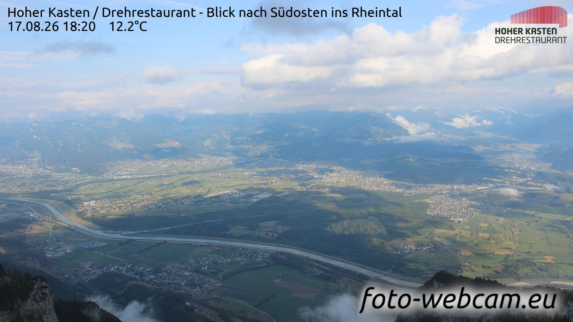 Altstätten: Drehrestaurant Hoher Kasten - Rheintal