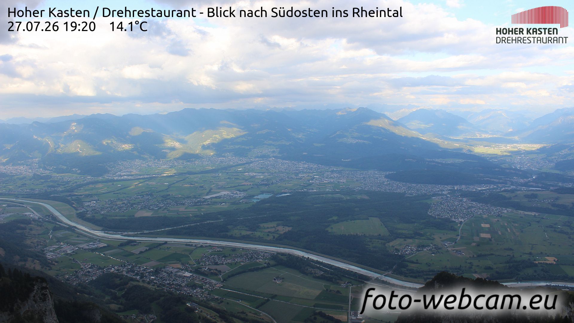 Altstätten: Drehrestaurant Hoher Kasten - Rheintal