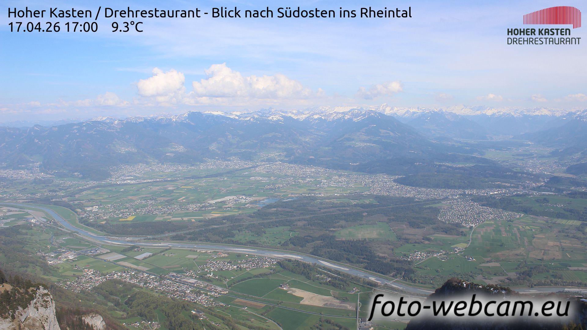 Altstätten: Drehrestaurant Hoher Kasten - Rheintal