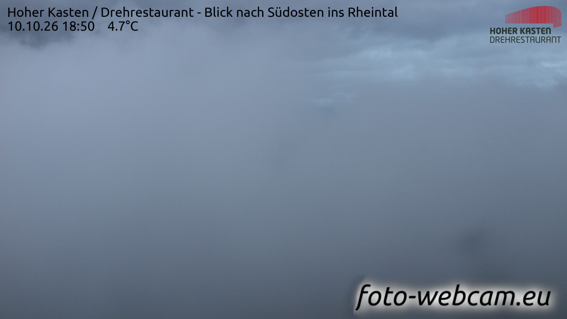 Altstätten: Drehrestaurant Hoher Kasten - Rheintal