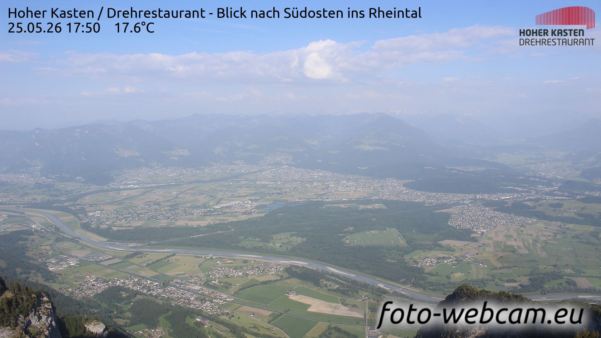 Altstätten: Drehrestaurant Hoher Kasten - Rheintal