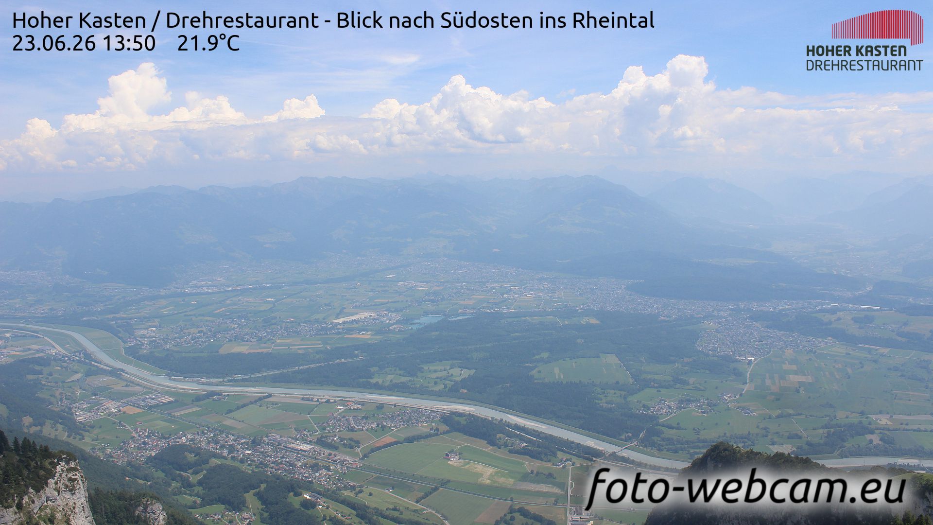 Altstätten: Drehrestaurant Hoher Kasten - Rheintal