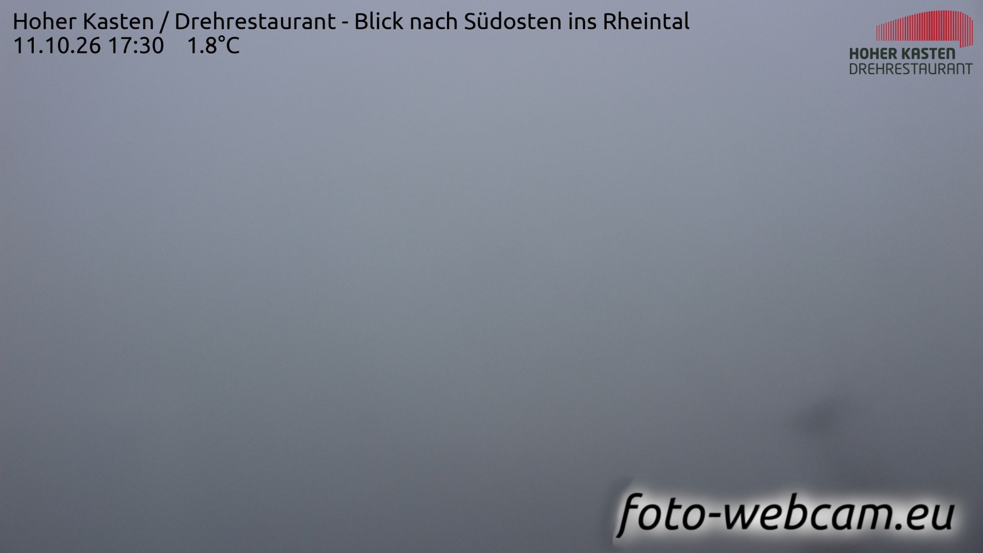 Altstätten: Drehrestaurant Hoher Kasten - Rheintal