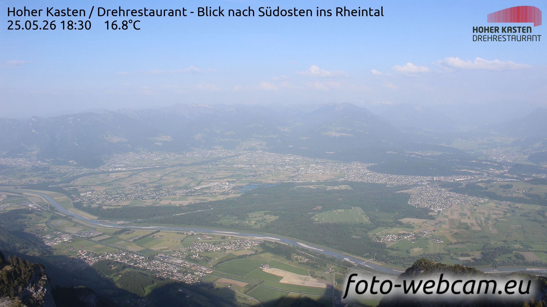 Altstätten: Drehrestaurant Hoher Kasten - Rheintal