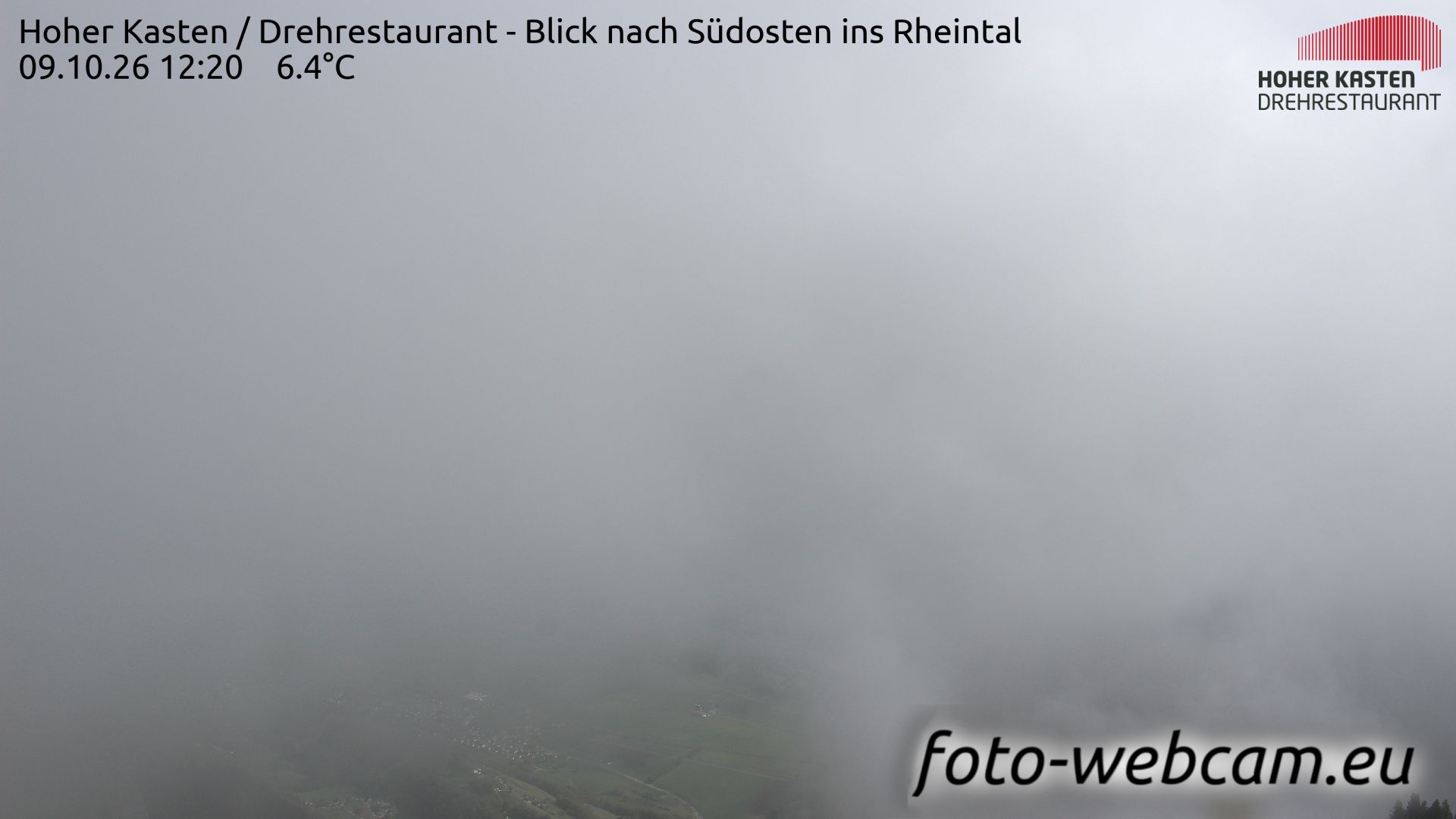 Altstätten: Drehrestaurant Hoher Kasten - Rheintal