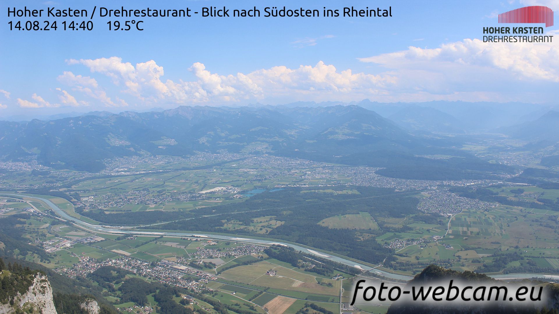 Altstätten: Drehrestaurant Hoher Kasten - Rheintal