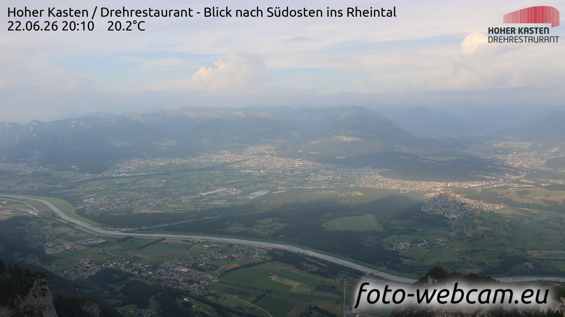 Altstätten: Drehrestaurant Hoher Kasten - Rheintal