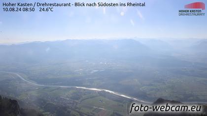 Altstätten: Drehrestaurant Hoher Kasten - Rheintal