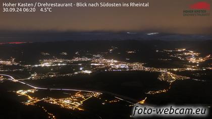 Altstätten: Drehrestaurant Hoher Kasten - Rheintal