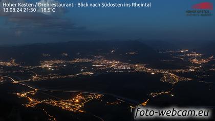 Altstätten: Drehrestaurant Hoher Kasten - Rheintal