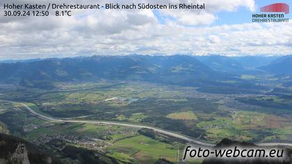 Altstätten: Drehrestaurant Hoher Kasten - Rheintal