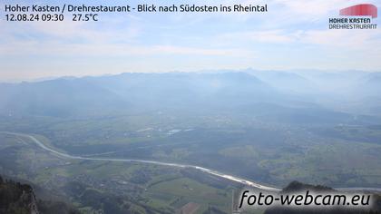 Altstätten: Drehrestaurant Hoher Kasten - Rheintal