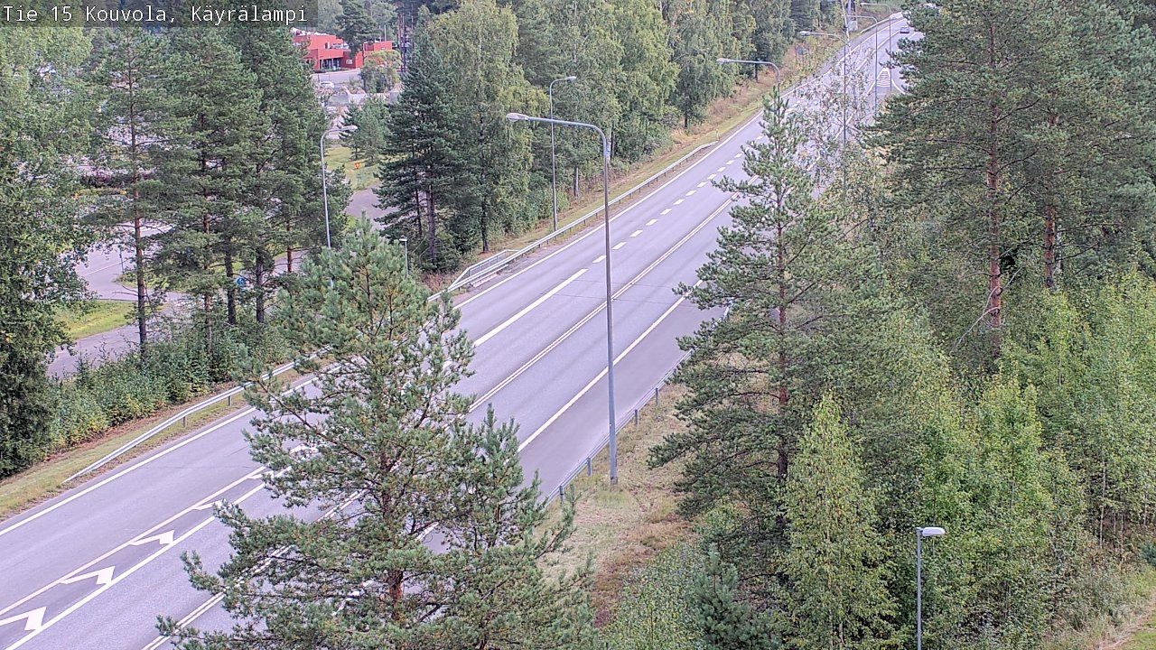 Traffic Cam Kouvola: Tie - Käyrälampi - Tie 6 Lappeenrantaan