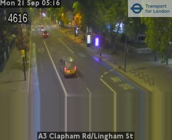 Traffic Cam London: A3 Clapham Rd/Lingham St