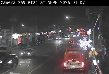 Traffic Cam East Williston: NY 24 Eastbound at New Hyde Park Road