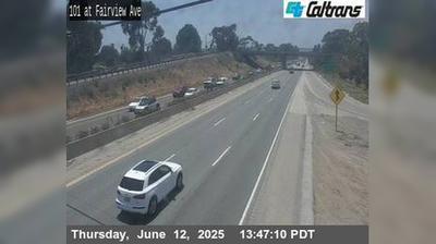 North Goleta Traffic: Fairview on US-101