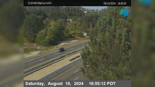 Traffic Cam Carmel Valley › East: C133) SR-56 : Carmel Creek Road