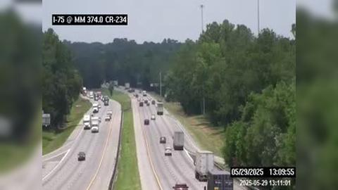 Traffic Cam Micanopy: I-75 @ MM 374.0 - CR-234