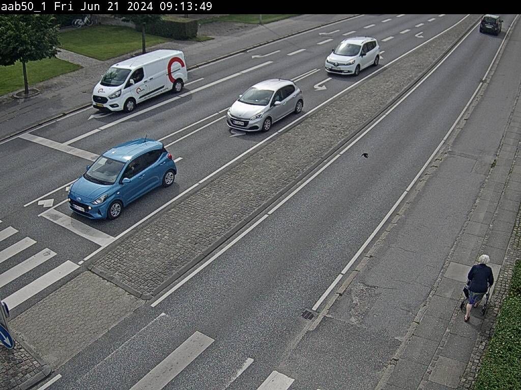 Traffic Cam Aabenraa › North: Rute 170 Rådhusg. N