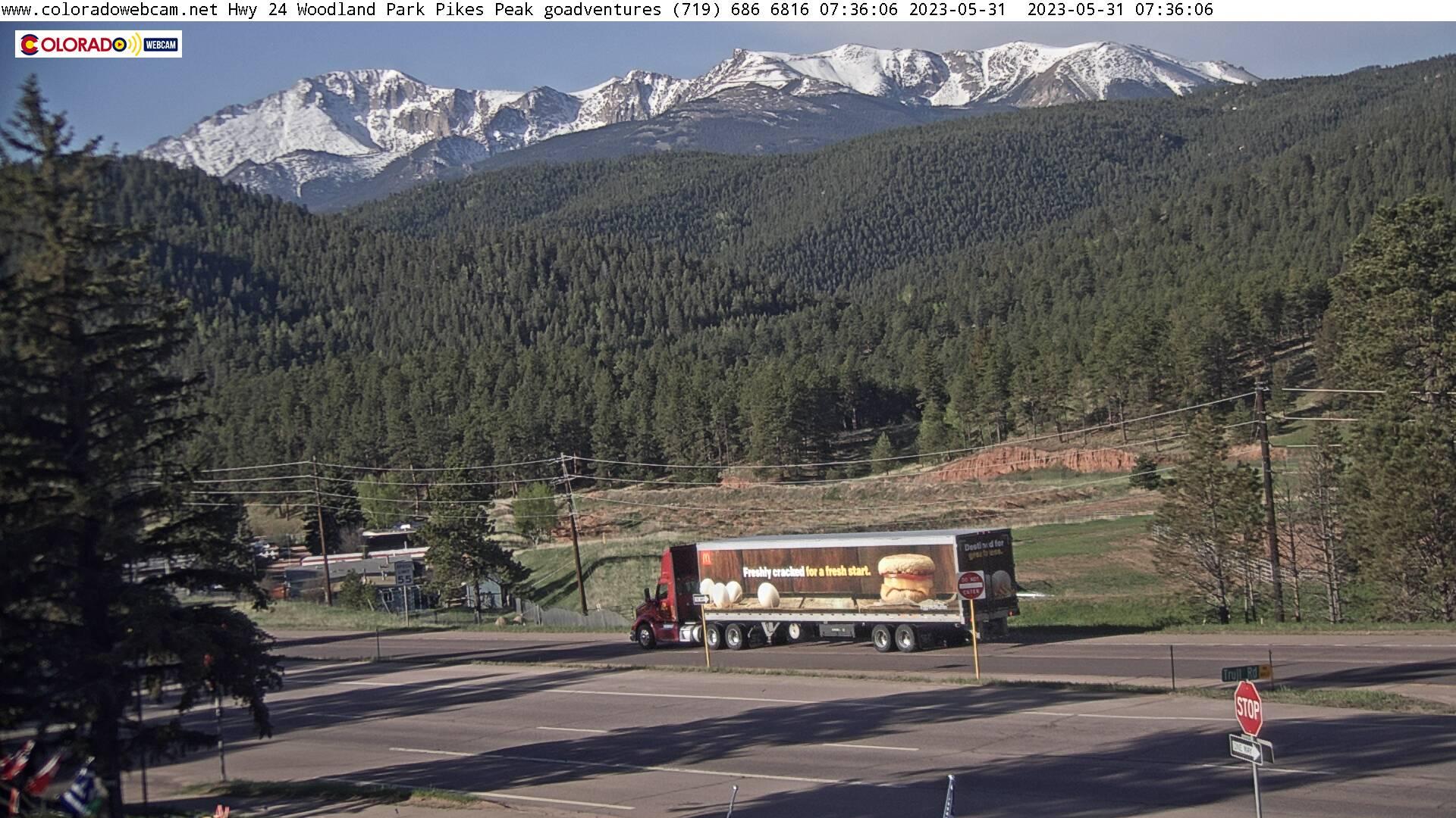 Traffic Cam Salida: ColoradoWebCam.NetWoodland Park Pikes Peak Hwy Zoom Great Outdoor Adventures ()