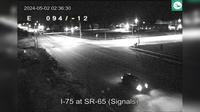 Toledo: I-75 at SR-65 (Signals) lower camera - Current