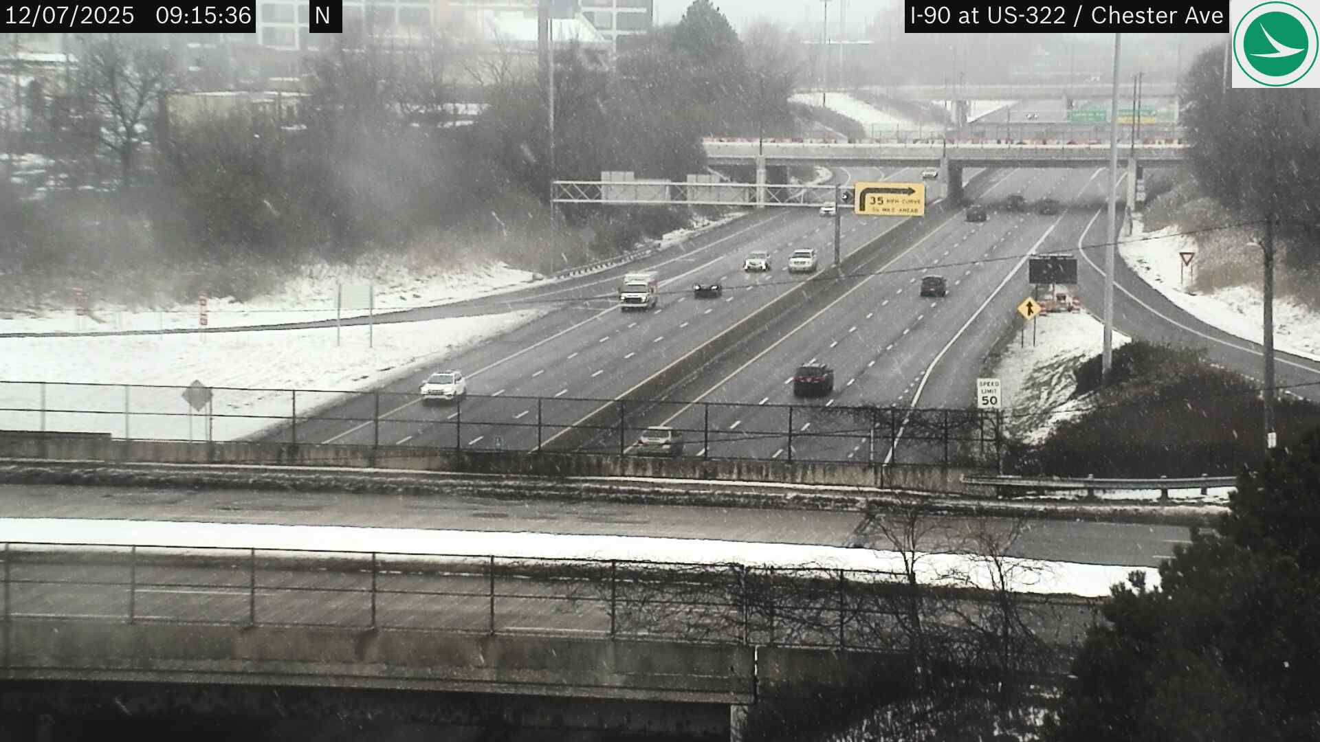 Traffic Cam Asiatown: I-90 at US-322 - Chester Ave
