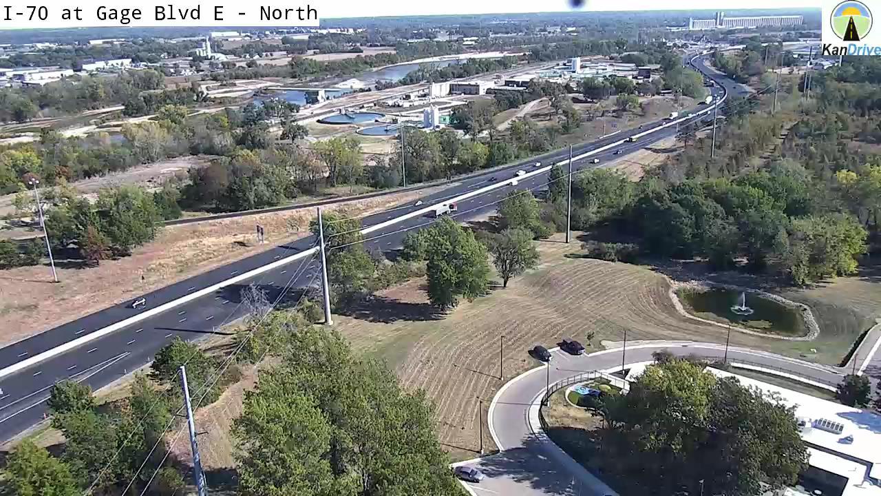 Traffic Cam Topeka: I-70 at Gage Blvd E