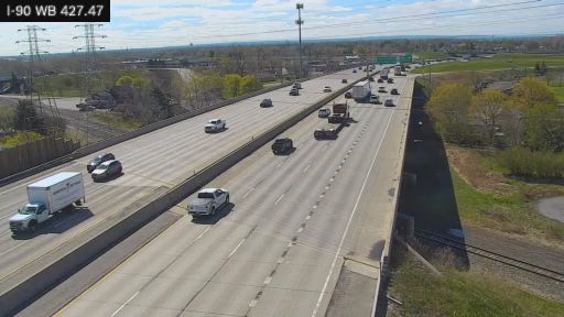 Traffic Cam Winchester › West: I-90 Between Interchange 53 (I-190 Junction) and 54 (Route 400
