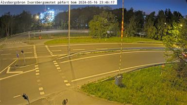 Traffic Cam Arendal: Älvsborgsbron Ivarsbergsmotet påfart bom