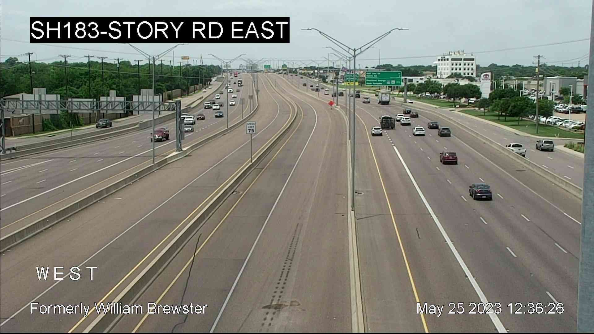 Traffic Cam Irving › East: SH 183 @ William Brewster
