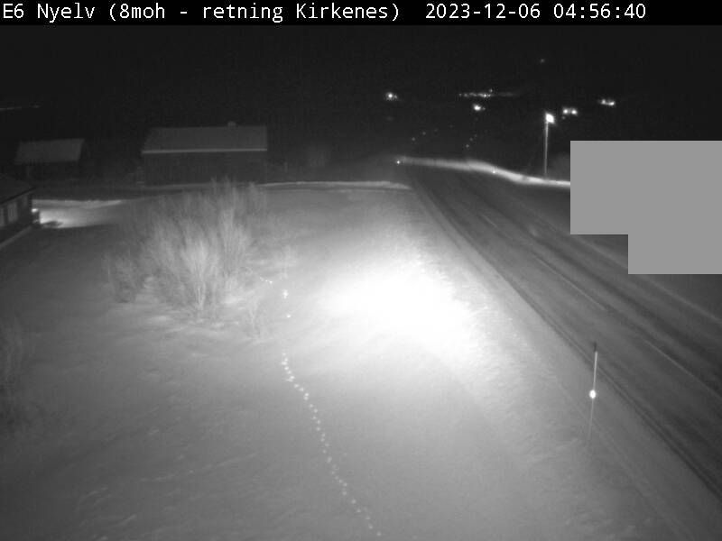 Traffic Cam Grasbakken: E6 Nyelv (Kirkenes)
