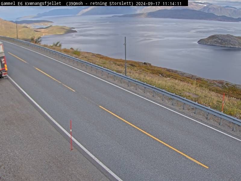 Traffic Cam Kvaenangen: E6 Kvænangsfjellet (Storslett)