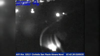Preview delle webcam di Nazzano: A01 Km. 525,5 Civitella San Paolo Itinere Nord