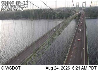 Traffic Cam Wollochet: SR 16 at MP 8.0: TNB WB Main Span