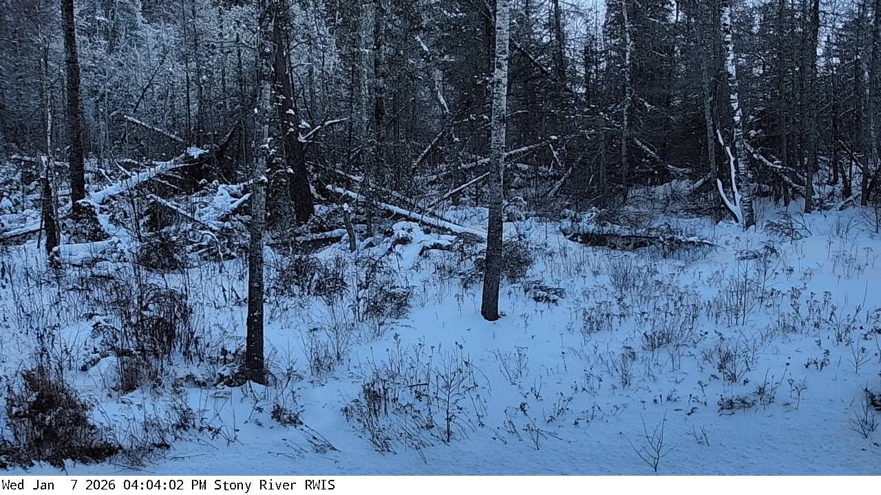 Traffic Cam Lake: MN 1: T.H.1 (Stony River - MP 311.0): T.H.1 (Stony River - MP 311.0) View