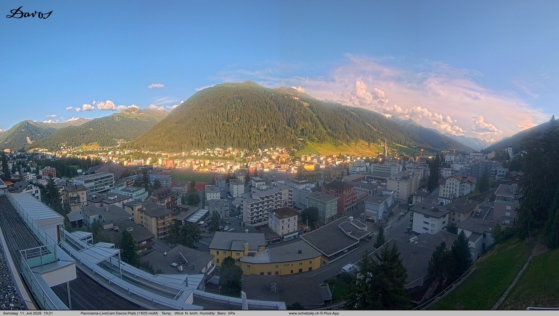 Davos: 180° Panorama mit Jakobshorn