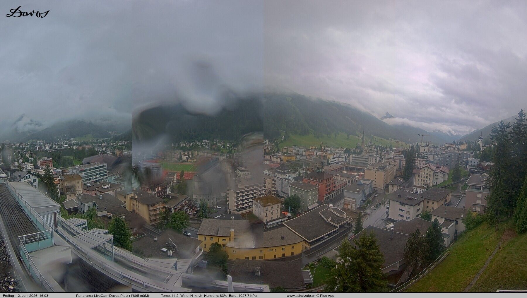 Davos: 180° Panorama mit Jakobshorn
