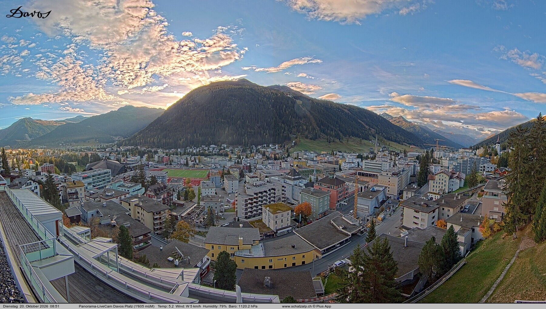 Davos: 180° Panorama mit Jakobshorn
