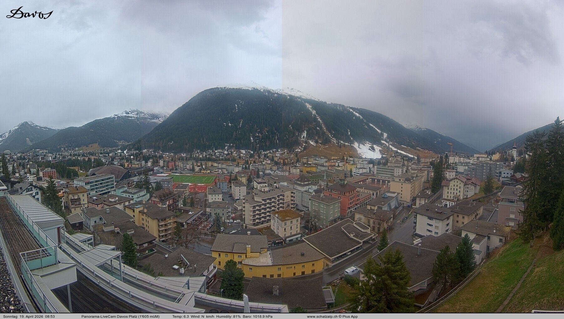 Davos: 180° Panorama mit Jakobshorn