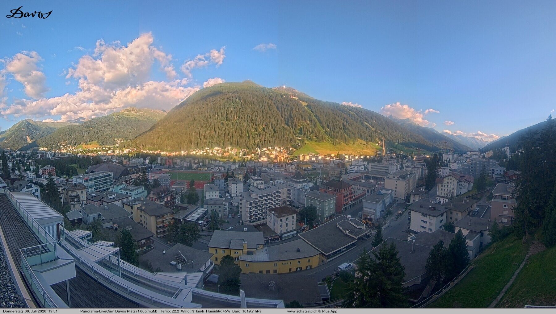 Davos: 180° Panorama mit Jakobshorn