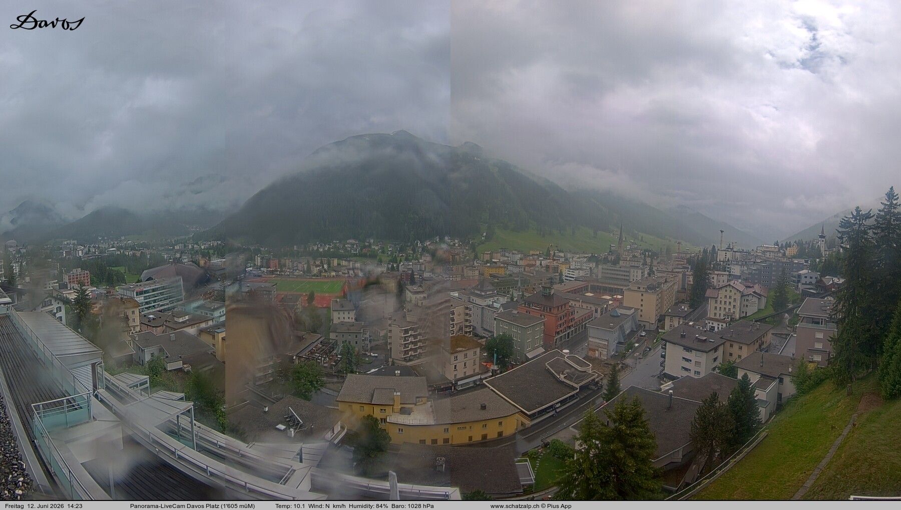 Davos: 180° Panorama mit Jakobshorn