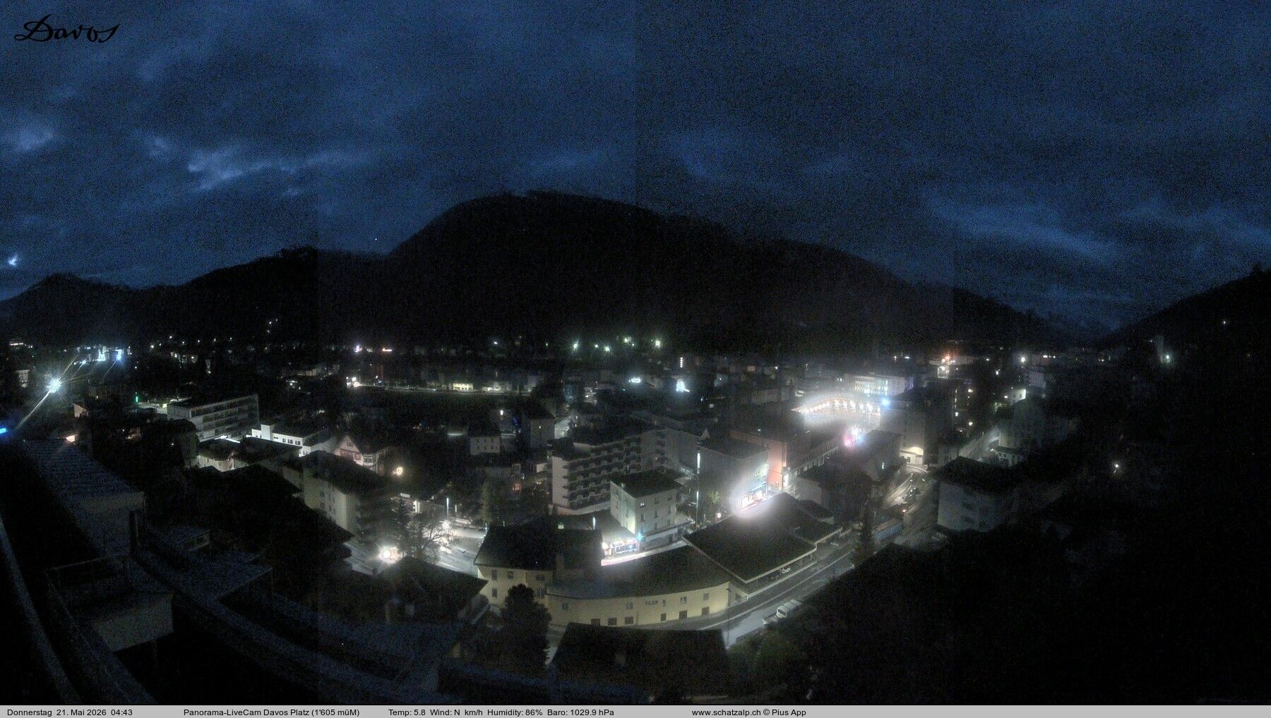 Davos: 180° Panorama mit Jakobshorn